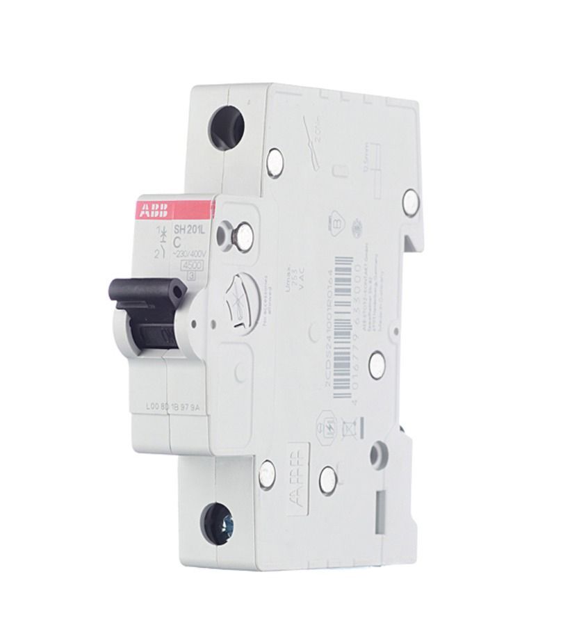 Автоматический выключатель ABB SH201L 1P 20А тип С 4,5 кА 220/380 В (1 шт.)