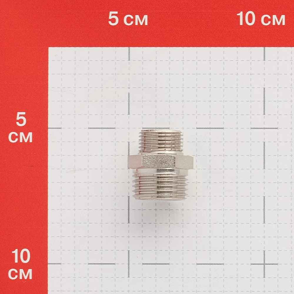 Ниппель переходной 1/2 НР(ш) х 3/8 НР(ш) латунный