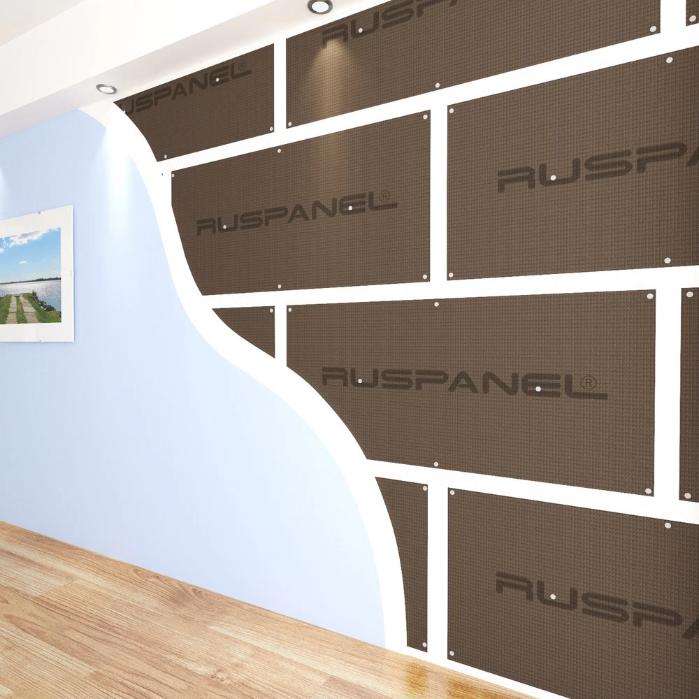 Панель звукоизоляционная Ruspanel RPG Comfort plus 33х595х1250 мм армированная