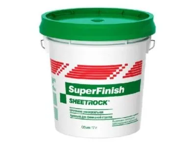 Шпатлевка DANOGIPS USG SuperFinish финишная, готовая, полимерная, пастообразная 5,6 кг/3л, для гипсокартона и внутренних работ