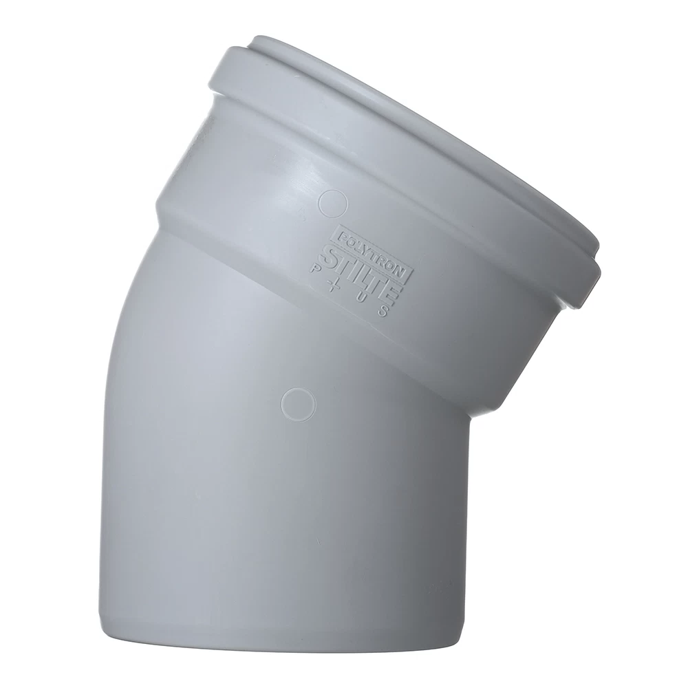 Отвод Pro Aqua Stilte Plus d110 мм 30° пластиковый шумопоглощающий для внутренней канализации