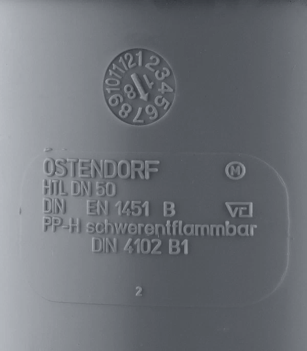 Патрубок компенсационный Ostendorf HTL d50 мм пластиковый для внутренней канализации (112800)