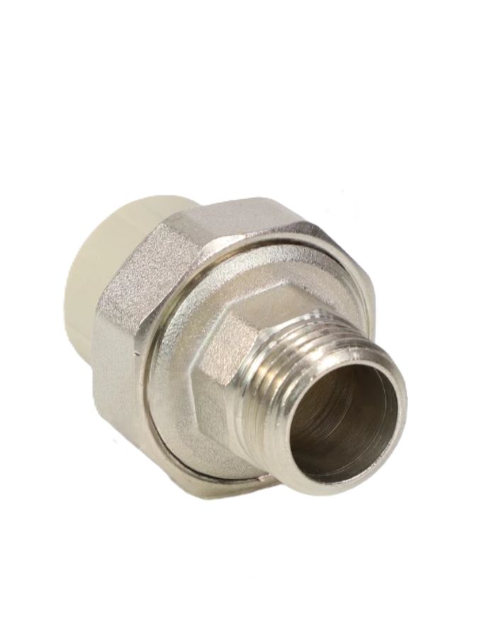 Муфта PP-R комбинированная разъемная серая Дн 32х3/4" НР VALFEX 10156220Г