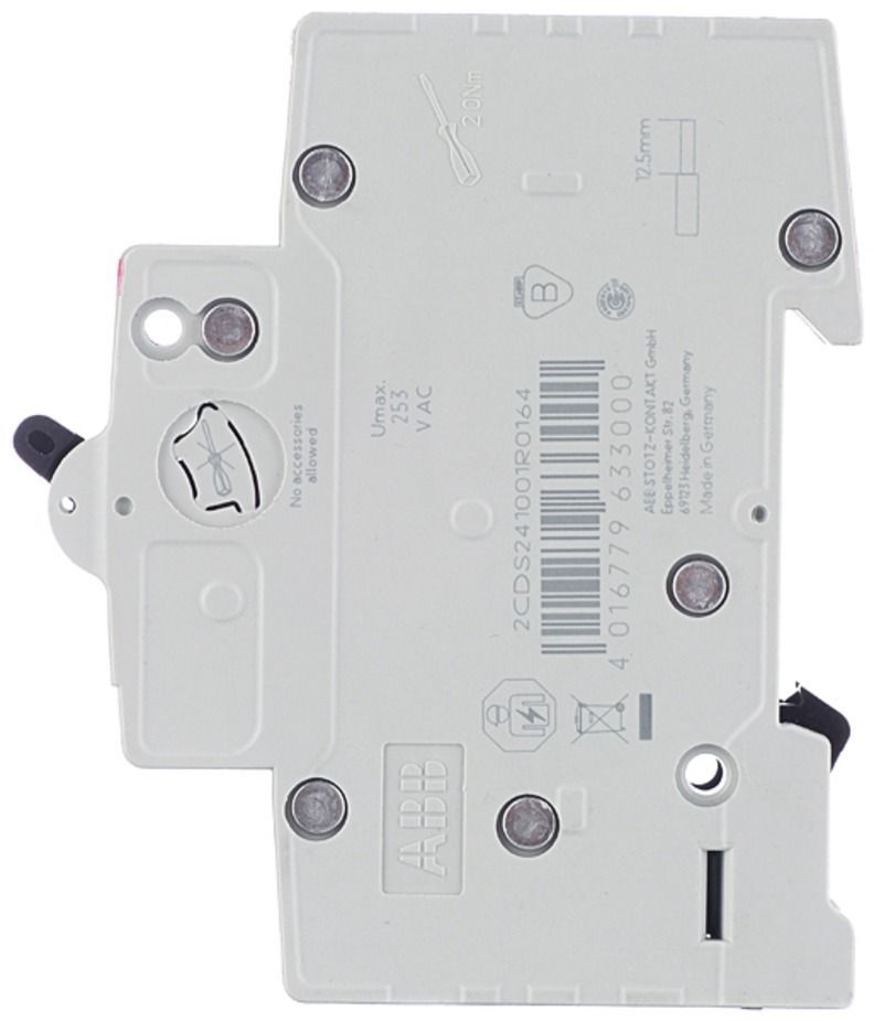 Автоматический выключатель ABB SH201L 1P 20А тип С 4,5 кА 220/380 В (1 шт.)