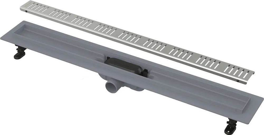 Водоотводящий желоб Alcaplast APZ10-550 Simple с решеткой, горизонтальный выпуск