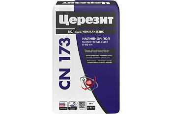 Церезит CN 173 Быстротвердеющий самовыравнивающийся наливной пол, 25 кг