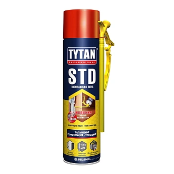 Пена монтажная бытовая Tytan Professional STD Эрго всесезонная 500 мл