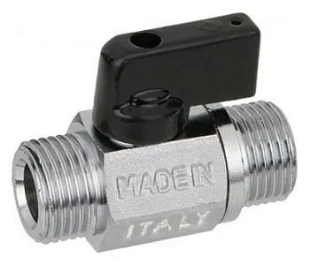 Кран шаровой мини Bugatti Minnesota 1/2" НР-НР 08100017