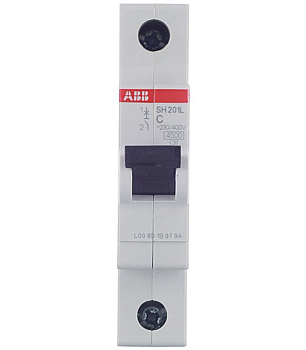 Автоматический выключатель ABB SH201L 1P 20А тип С 4,5 кА 220/380 В (1 шт.)
