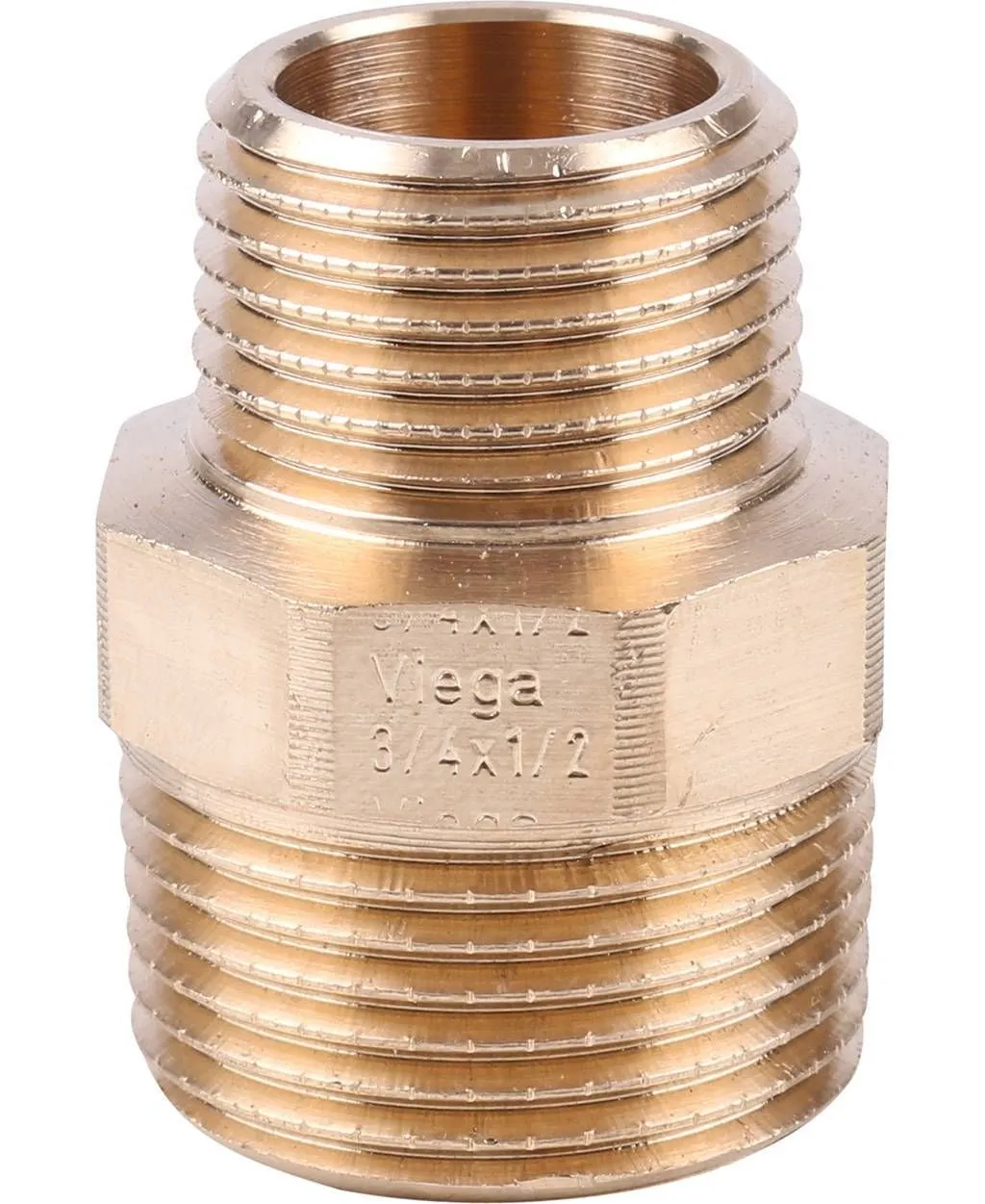 Ниппель переходной Viega НН, 3/4"-1/2", бронза RX 266523
