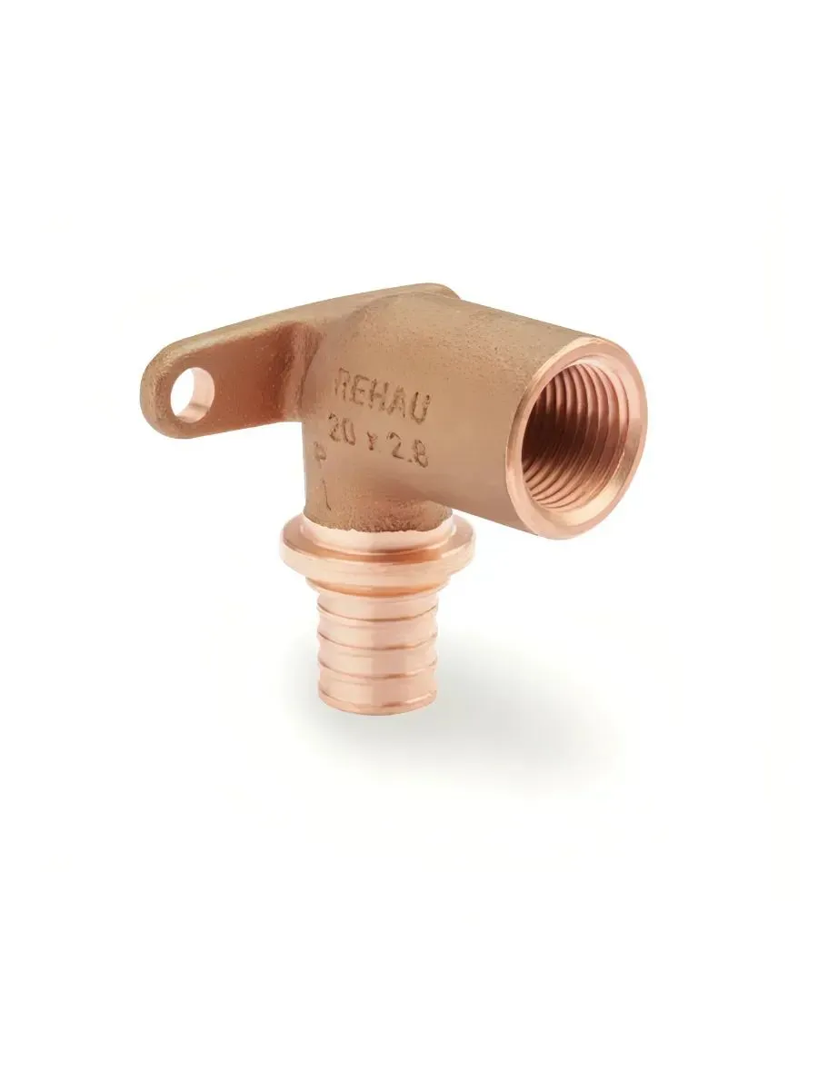 Угольник настенный с коротким нарезным патрубком 20Rp 1/2 RX+